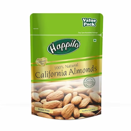 Happilo 1kg Almonds|100% Natural California Almonds
